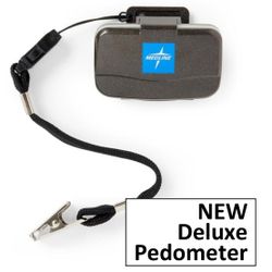 NEW Deluxe Pedometer - Extra Large Digital Display Indicating Steps Taken, Distance Covered & Calories Burned - Attachment Clip & Security Strap Incl.