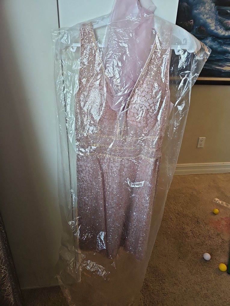 Lilac Glitter Dress