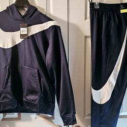 Nike Swoosh Polyester Hoodie And Joggers Set