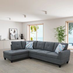 2 Piece Sectional Sofa Set 