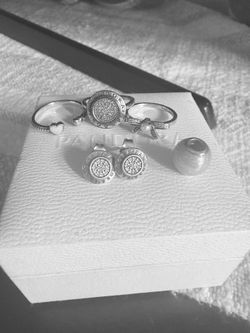 Pandora Rings Charm Earrings 