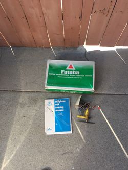 Romote control radio, cox engine, misc. controls