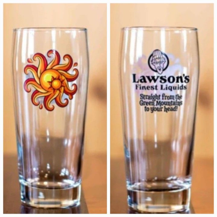 NEW Set of 12 Lawson’s Sunshine Logo Willi Becher Drinking Glasses