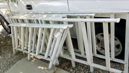 46 Ft Off White Aluminum Hand & Stair Railings For Porch or Patio Deck Ready for Pickup!