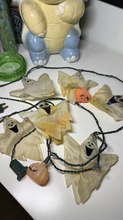 Vintage 1980s Halloween Ghost Multi Emotion Lights For Decoration