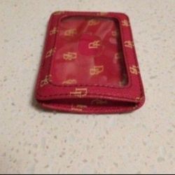 Dooney And Bourke Card Holder Hit Pink 