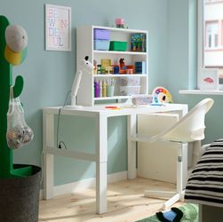 IKEA Pahl Adjustable Height Desk with Shelf