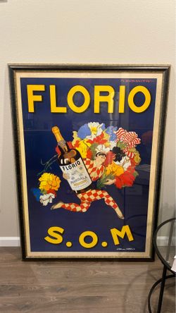 Framed painting Florio 1915 by Marcello Dudovich