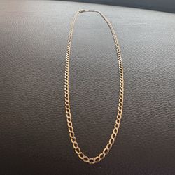 14k Diamond Cut Curb Chain