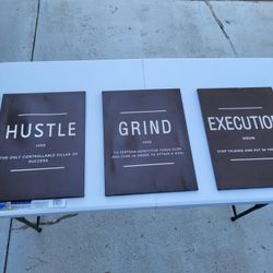 12"×16" Hustle Grind Execution Wall frames