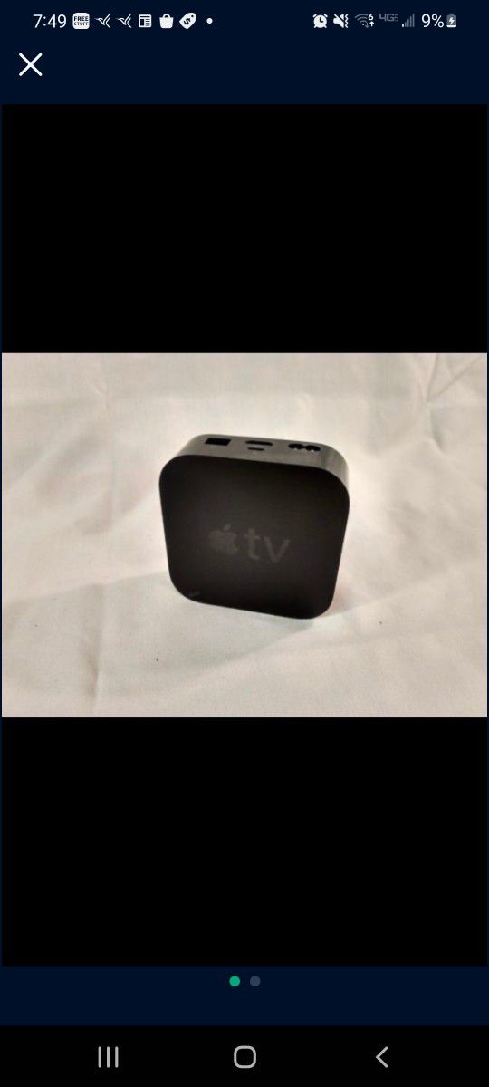 Apple TV With Cord & Remote 