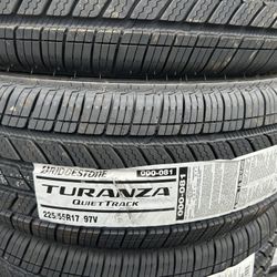 225/55/17.   BRIDGESTONE TIRES