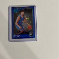 Luka Doncic 2018 Panini Donruss Optic Blue Velocity Rated Rookie Card #177