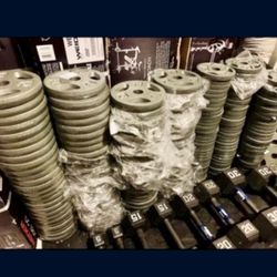 1 Inch 2 Inch Gym Plates 2.5lbs 5.lbs 10.lbs NEW