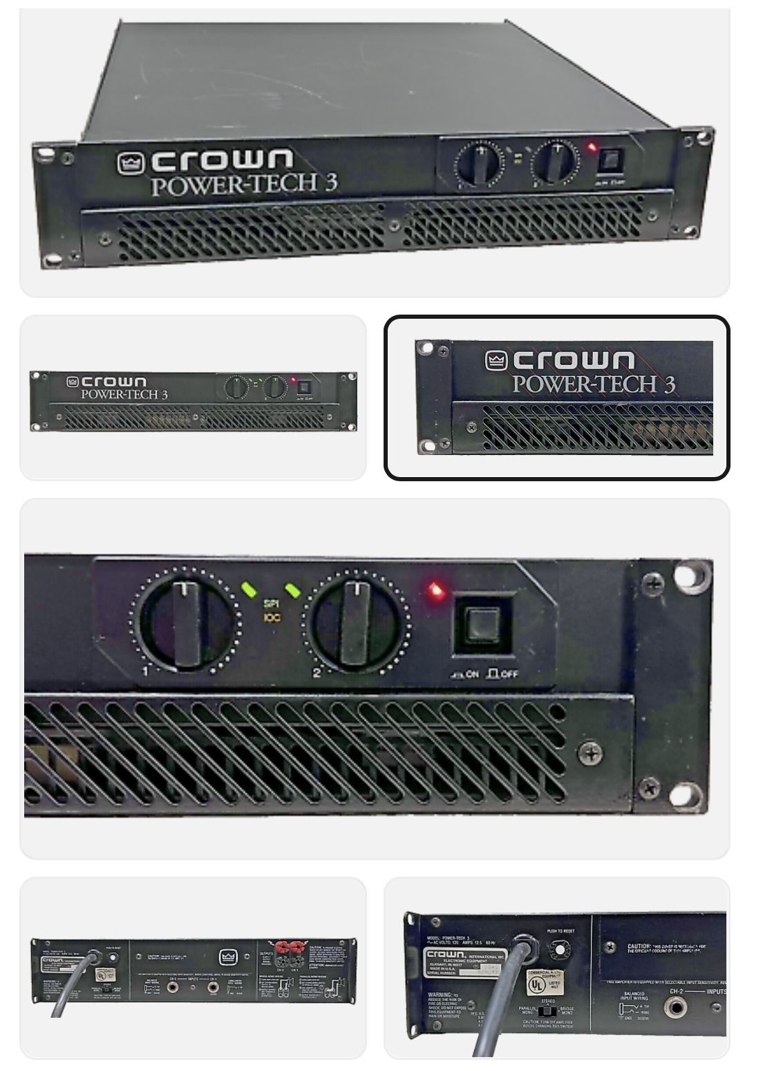 Crown Power Tech 3 Amplifier