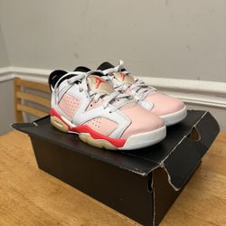 Pink Jordan 6 Low Size 6Y 7.5W