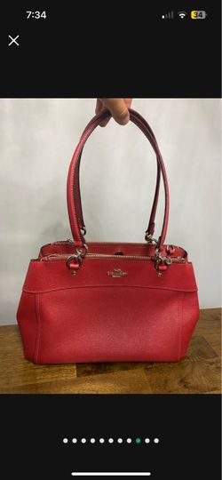 Red Leather Bag Shoulder Strap
