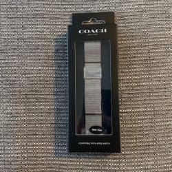 Coach Apple Smart Watch Band Unisex Wide Mesh  Stainless Steel 38mm/40mm Band