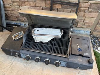 Broken gas grill missing parts