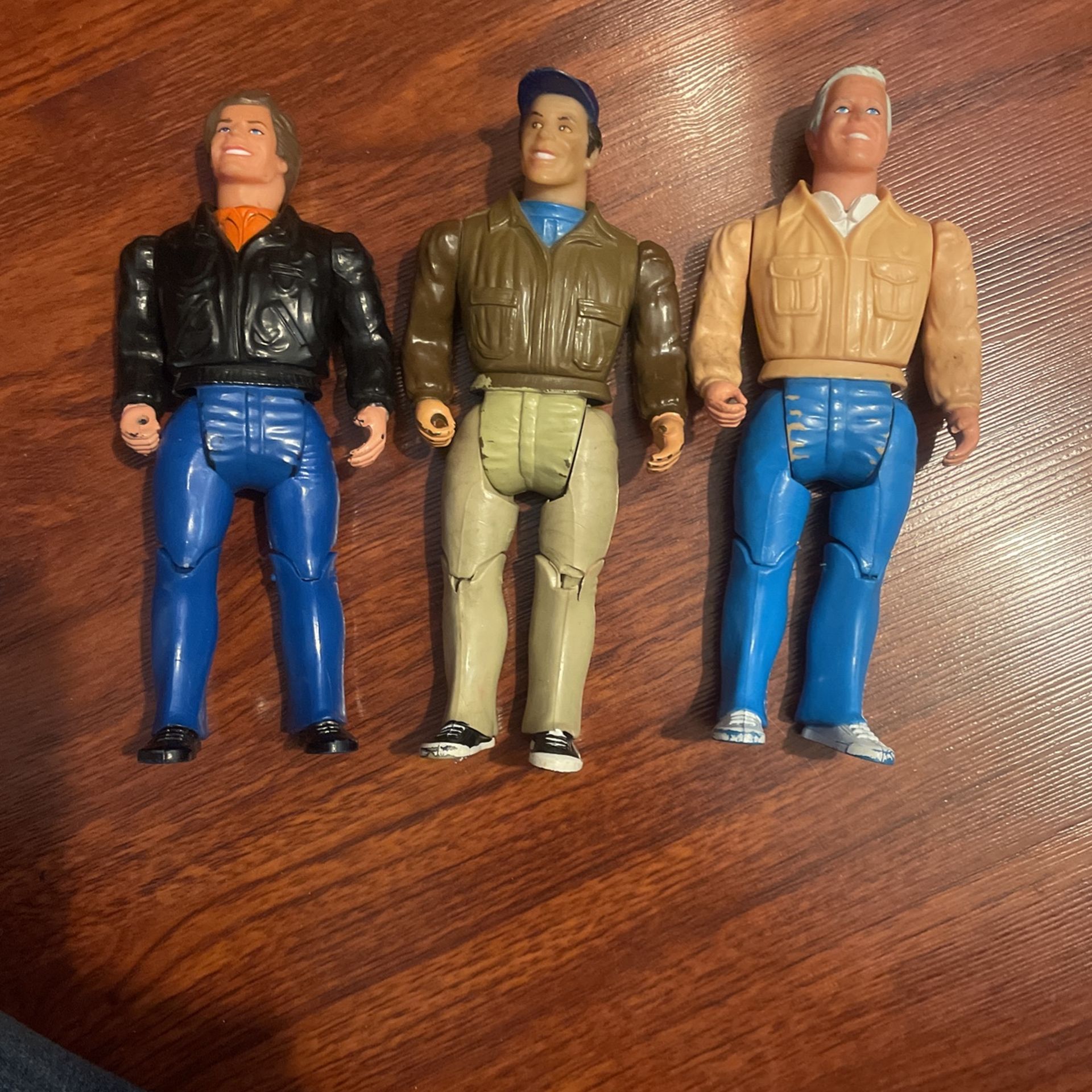 3 vintage 80's THE A-TEAM action figures 1983