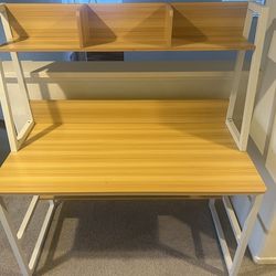 Desk with shelves