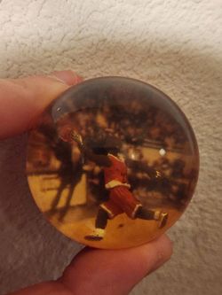 Vintage #23 Basketball Superball Jordan Style Figurine Inside Bouncy Ball Rare