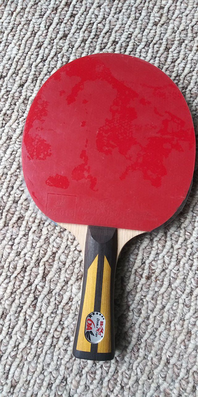 Double Fish 6AC 🏓 Ping Pong Table Tennis Racket.