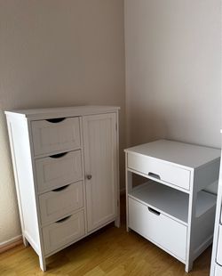 White storage organizers
