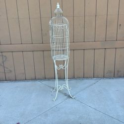 Vintage Standing Birdcage