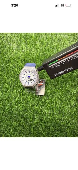 Casio G-Shock Iced Out Watch Blue