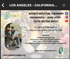 Ayahuasca Ceremonia Los Ángeles