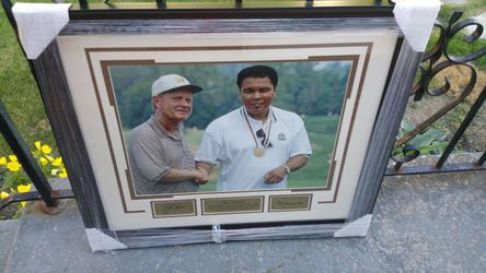 Muhammad Ali and Jack Nicklaus Matted & Framed