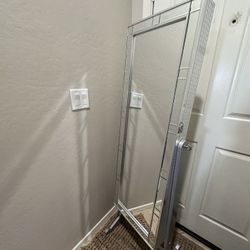 Vanity Standing Mirror With Organizer