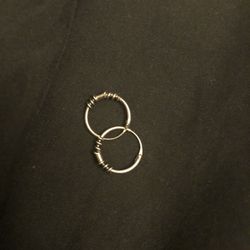 Small Silver Earrings 