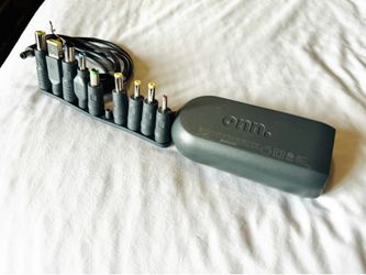 onn 65W Universal Laptop Charger 10 Interchangeable Tips 10ft Power Cord