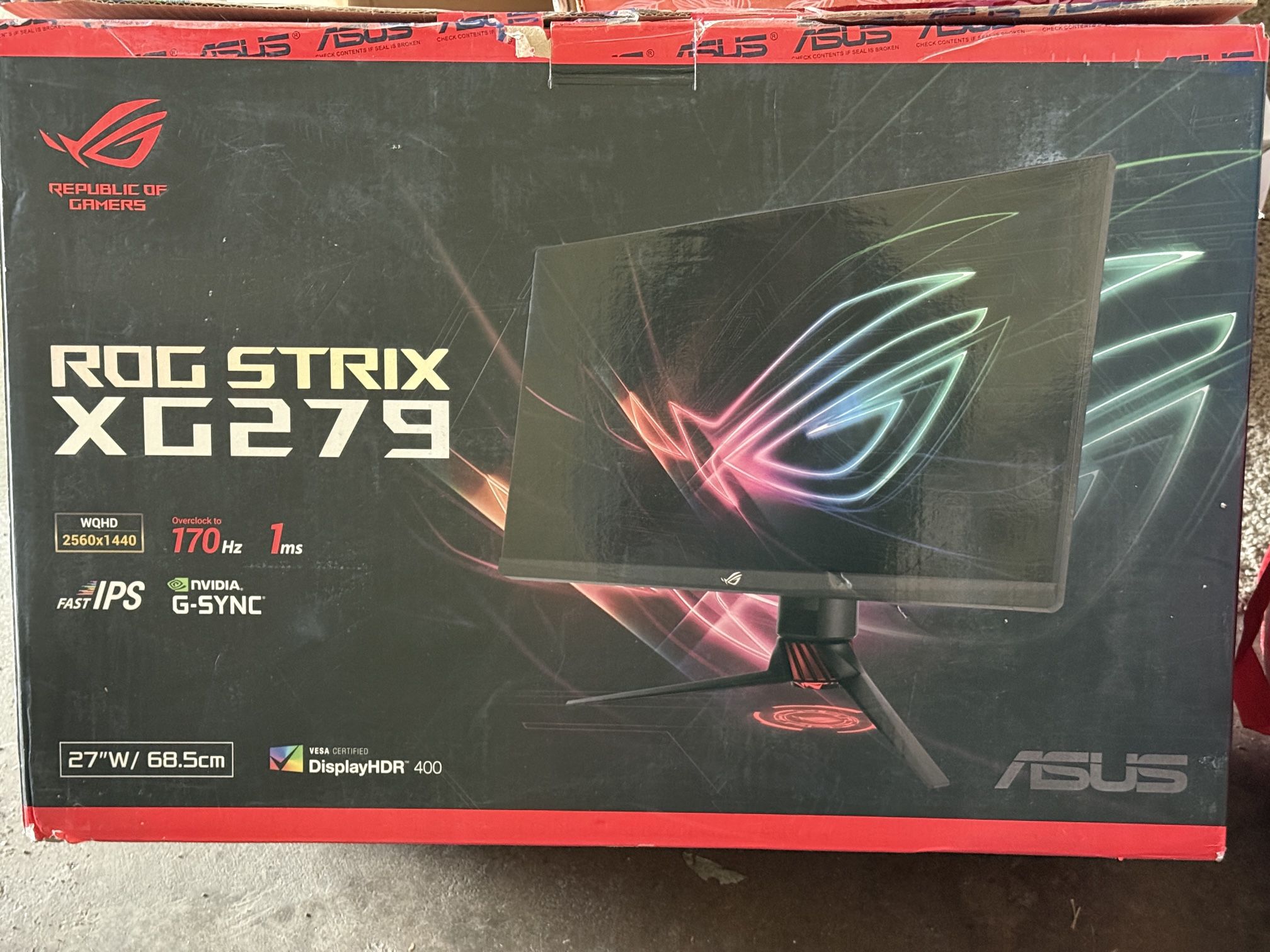 ASUS ROG Strix XG279Q 27” Gaming Monitor – 170Hz / Fast IPS / HDR – Excellent Condition
