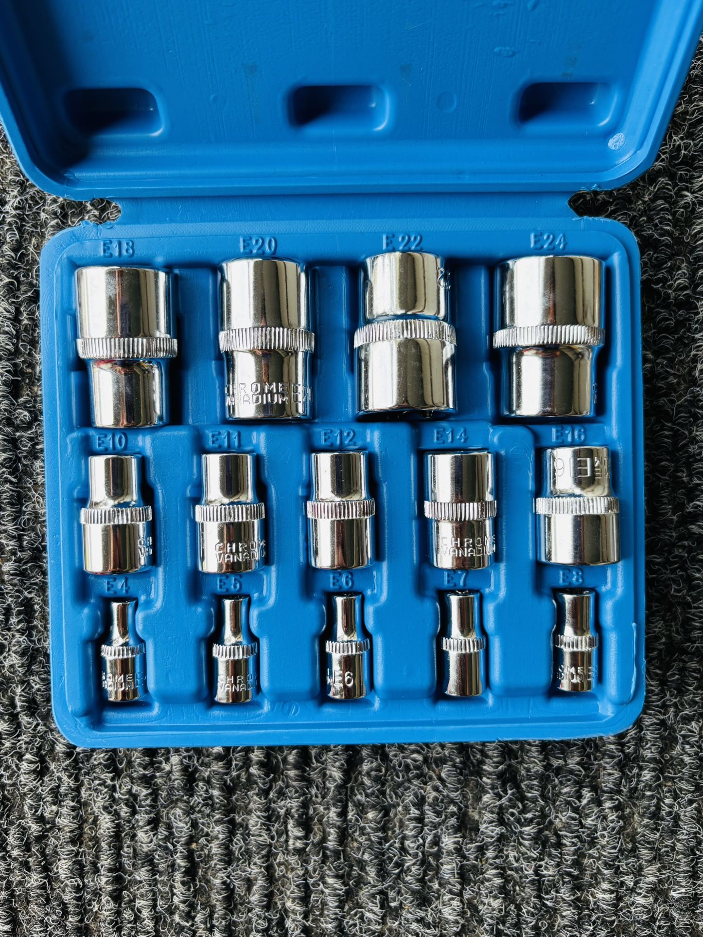 14 PC Torx Star Female Bit Socket