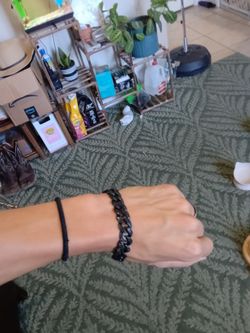 Sterling silver (all black ) ice out bracelet \Cubic zirconia (CZ)