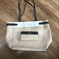 Kate Spade New york dumpling tote & matching wallet