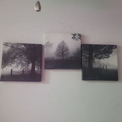 Set of 3 Black and White Prints