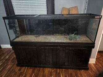 125 gallon with stand and lids, zero issues getting out of the hubby.  300 firm.