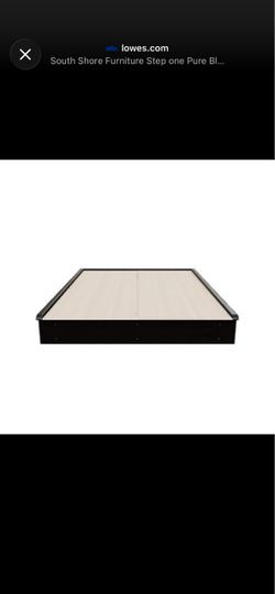 South Shore Step One Full-Size Platform Bed Frame – Pure Black
