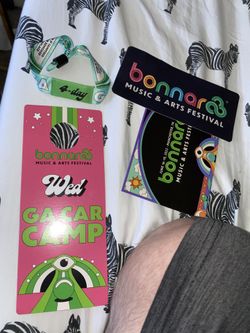 4 day bonnaroo wristband with wednesday entry car camping pass