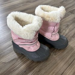Nautica Girls Pink Snow Boots