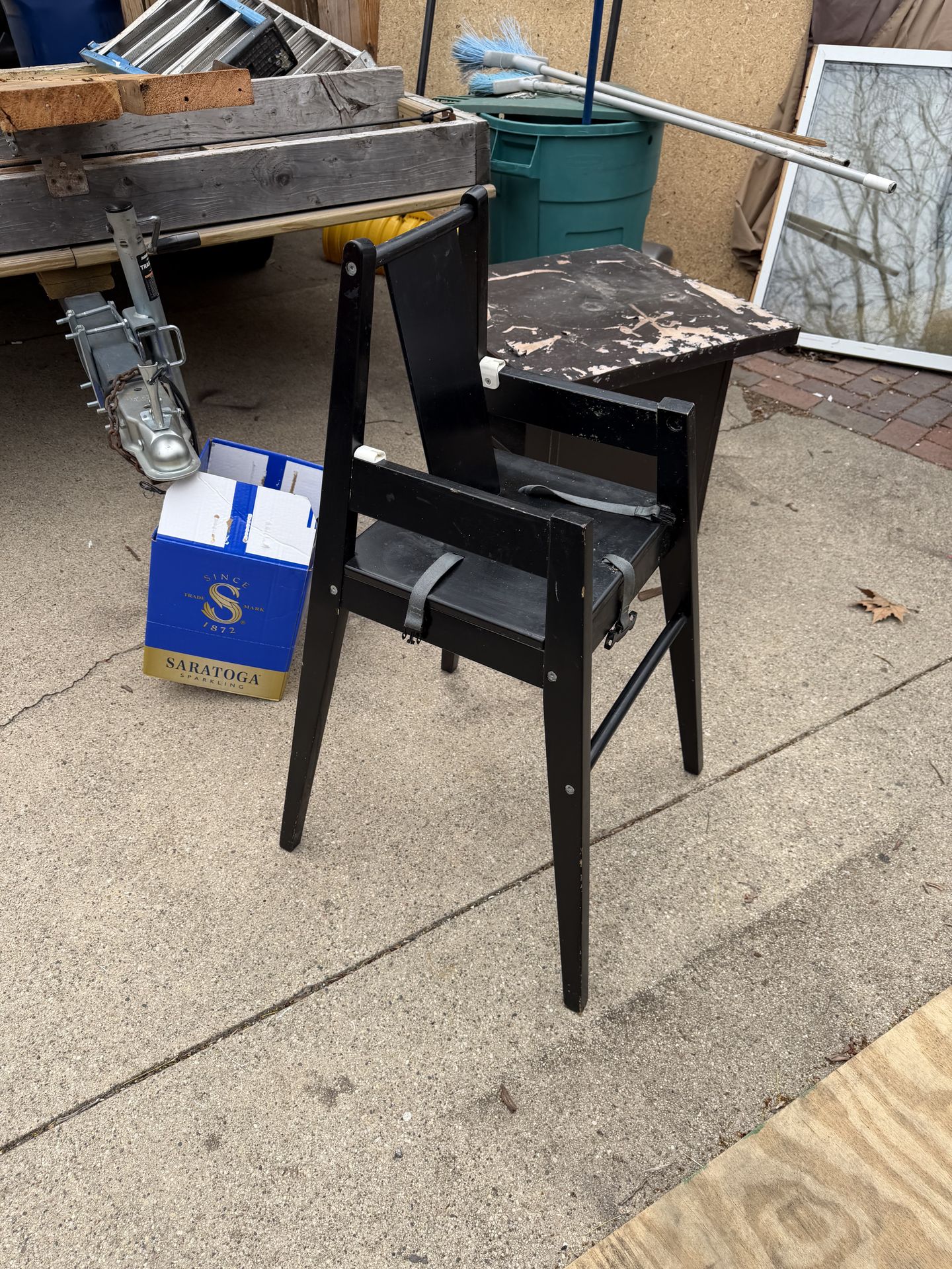 Wooden High Chair, no tray, $10