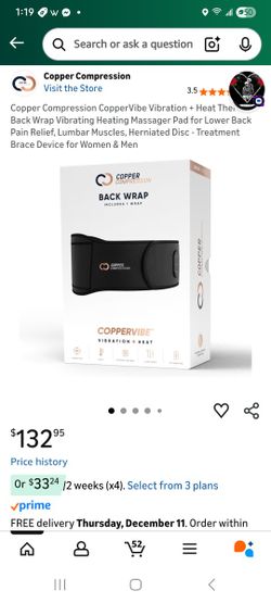 Copper Compression Vibration And Heat Back Wrap