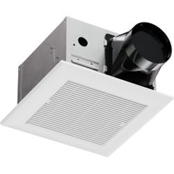 Ventilation Fan With Grille for Bathroom and Home, 100CFM, 25W Ceiling Mount Shower Exhaust Fan, 120V, White, Wet Rated, ETL Certified