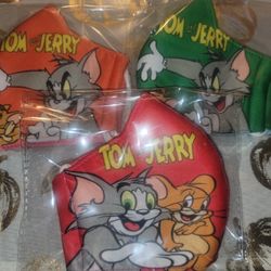Tom And Jerry Kids Brand New Face Mask