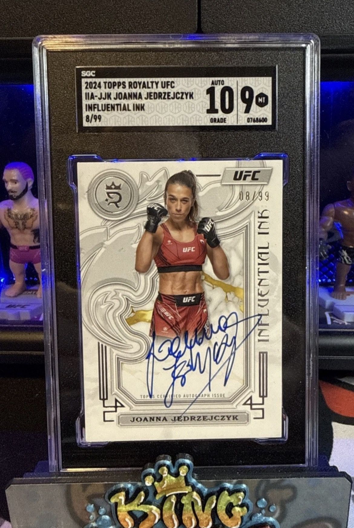2024 Topps Royalty UFC - Influential Ink Joanna Jedrzejczyk #IIA-JJK /99 (AU)