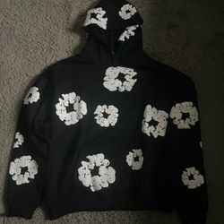 Denim Tears Black and White Hoodie